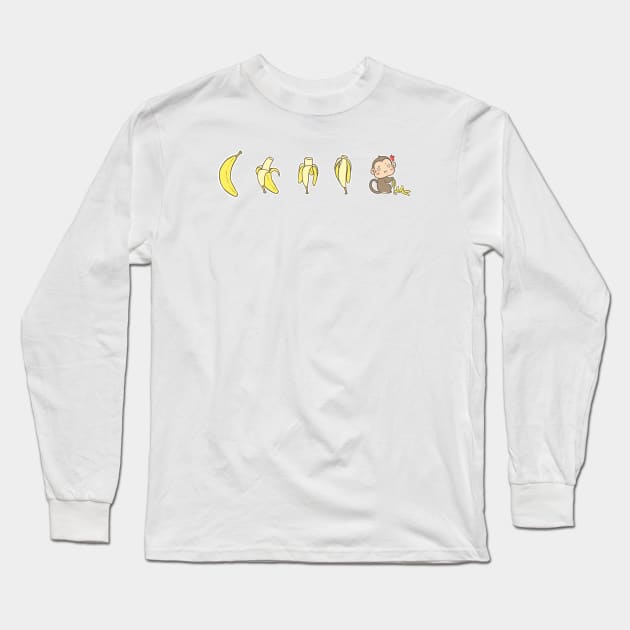 Sneaky Monkey (2) Long Sleeve T-Shirt by LuveyxDovey